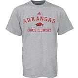 Adidas Arkansas Razorbacks Ash Cross Country Practice T-shirt