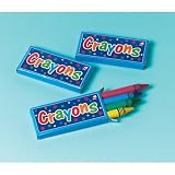 Mini Crayons (12 packs of mini crayons) - Great Party Bag Fillers!