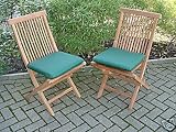 HUMBER TEAK SET OF 2 GRADE A FOLDING CHAIRS