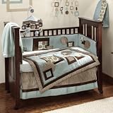 Lambs and Ivy Baby Picasso Blue Bedding Set