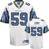 Aaron Curry White Reebok NFL Premier Seattle Seahawks Jersey - Medium