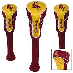 Arizona State Sun Devils Set of Three Nylon Golf Club Headcovers NCAA College Athletics