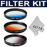52mm Graduated Color Filter Set For Nikon DSLR Camera, Including: D3100 D51 ....