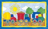 Art4Kids Big Wheelin Mounted Art Print -24x14