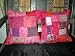 2 Salmon Pink Hand Embroidery Pillow Cushion Covers Throw India 16"