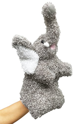 Rittle Furry Elephant, Cute High Quality Plush Hand Puppet - 12