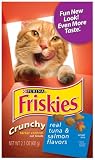 Friskies Cat Treats Crunchy Tuna & Salmon Flavors, 2.1-Ounce Pouches (Pack of 20)