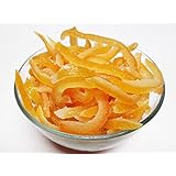 Candied (Glazed) Orange Peel Strips. 16 oz bag