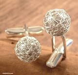 Cufflinks, 'Crystal Globe'