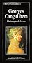 Georges Canguilhem: Philosophie de la vie