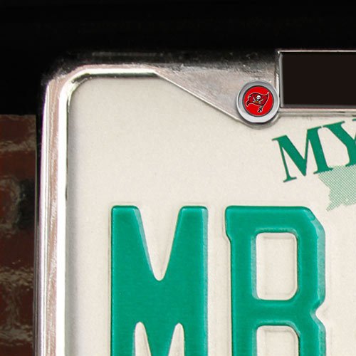 Tampa Bay Buccaneers 2-Pack Team Logo License Plate Screw Caps