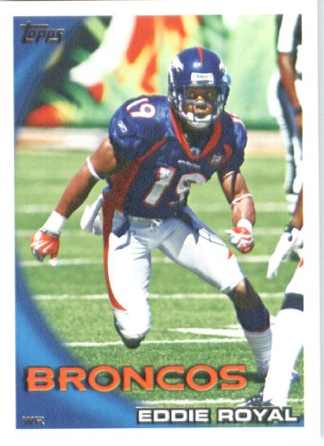 2010 Topps NFL Football Card # 414 Eddie Royal - Denver Broncos - NFL Trading Card in a Protective ScrewDown Case!