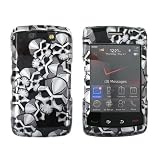 For Blackberry Storm 2 Hard Plastic Case Cover Skulls