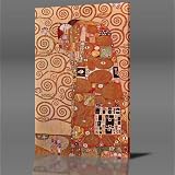 GUSTAV KLIMT Embrace, Large Gallery Framed Canvas Art Poster Print Ready To Hang NEW