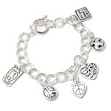World Peace Go Green Designer Style Charm Bracelet Fashion Jewelry
