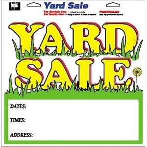 Click to read our review of Garage Sale Signs: Hy-Ko Prod. 22616 Multicolor Plastic Signs
