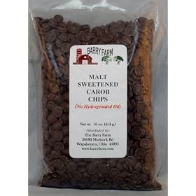 Carob Chips, Barley Malt Sweetened, 1 lb.