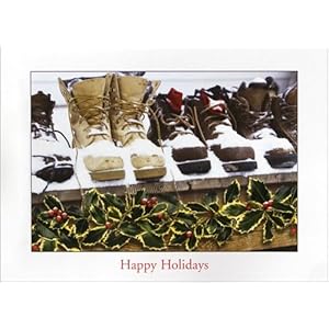 Snowy Boots Holiday Card - 100 Cards