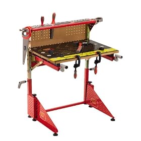 Red Toolbox ST014 Work Bench with 6 pc tool set and Classic Toolbox Carpentry Kit by Red Toolbox