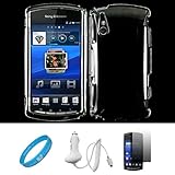 Clear 2 Piece Crystal Hard Snap-On Protector Case for Sony Ericsson XPERIA  ....