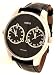GUESS Black Leather Strap Watch