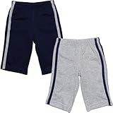 カーターズ（Carter's）男の子用ネイビー&グレーストライプボディースーツにピッタリなコーデパンツ2枚セット 3months 3ヶ月用 60cm 出産祝いギフト,コーデパンツ2枚組【並行輸入】