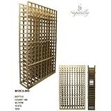 Eco-Friendly Mahogany Ten Column Standard Kit Wine Rack