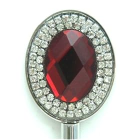 Oval Bling Crystal Purse Hanger