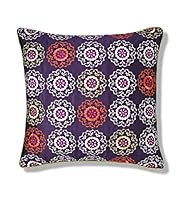 Caravan Embroidered Geometric Cushion