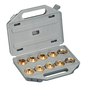Click here to buy Woodstock International H3134 Brass Bushing 10 pc. Set by Woodstock International.