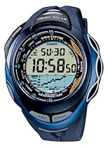 Casio - SPW-1000-2VER - Sea Pathfinder Montre Homme - Multifonction - Radio pilot&eacute; - Quartz digitale - Bracelet caoutchouc