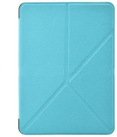 For Kindle Paperwhite Origami Cover Case Smart Magnetic Autowake Function Leather Flip Folio Book Style Stand up Standing Feature, Magnetic Closure for Auto Lock(blue)