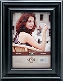 IMAGE OF Capri Solid Wood 5-Inch by 7-Inch Callard Photo Frame, Black