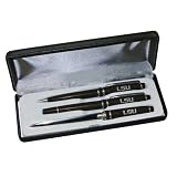 NCAA LSU Tigers 3 Pc Black Engraved Pen Gift Set