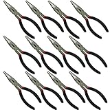 KENOH ブラックグリップ 万能ラジオペンチ 12本セット 150mm