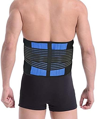 IboKang Unisex Soft Breathable Adjustable Neoprene Double Pull Lumbar Lower Back Support Brace Exercise Waist Belt (3XL)