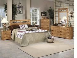 Bonanza Collection King 4 Piece Bedroom Set By Sandberg Furniture with Gold Shipping