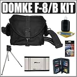 Domke F-8 Small Shoulder Bag (Black) + Photography Accessory Kit