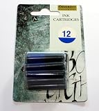 Osmiroid Blue Fountain Pen Ink Cartridges 12 Pack