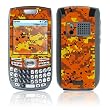 Digital Orange Camo Design Protective Skin Decal Sticker for Palm Treo 700 Cell Phone