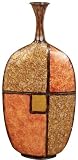 Designer Gold N Brown Metal Flower Vase 37'' H