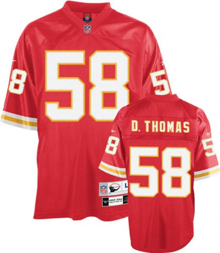 Derrick Thomas Red Reebok EQT Replithentic Throwback Kansas City Chiefs Youth Jersey - Small (8)