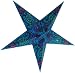 Paper Star lamps handcrafted in scintillating colors and designs Blue/Purple