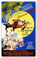 Winter Racing, Oriental Park, Havana, Cuba, 1939 by Anonymous 26"x16" Art Print Poster