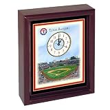 Eglomise Texas Rangers Colorprint Desk Clock