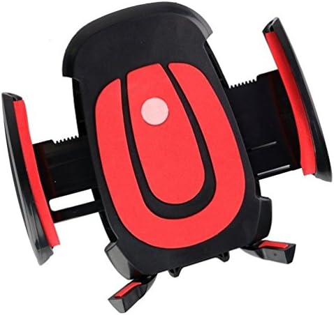 Car/Motorcycles/Bicycles 3-in-1 Mounts - Universal Car, Bike, Motors Vent Mount Holder / Cradle with Rubber Strap No Droping for GPS, cellphone and Other Devices ( Red )
