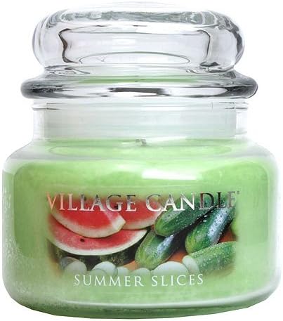 Village Candle Summer Slices 11 oz Glass Jar Scented Candle, Small