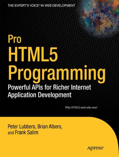 Pro HTML 5 Programming