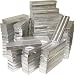 100 Silver Cotton Boxes Jewelry Bracelet Watch Displays 8"