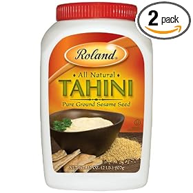 Roland Tahini Pure Ground Sesame Seed, 32-ounce Cans (Pack of 2)